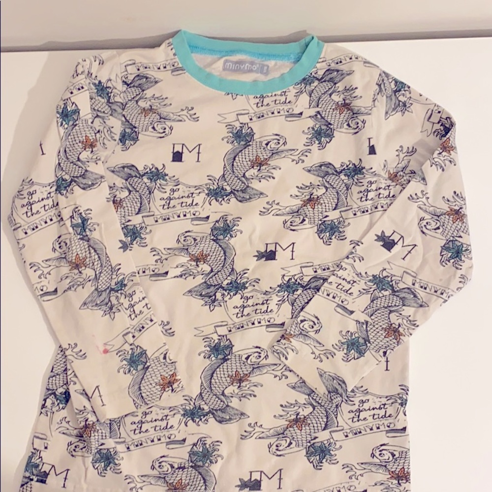 Minymo Long sleeve Koi shirt Size 6